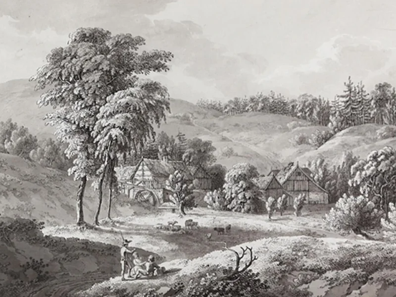 1771-Johann Gottlob Henschke - Nella valle di Loschwitz